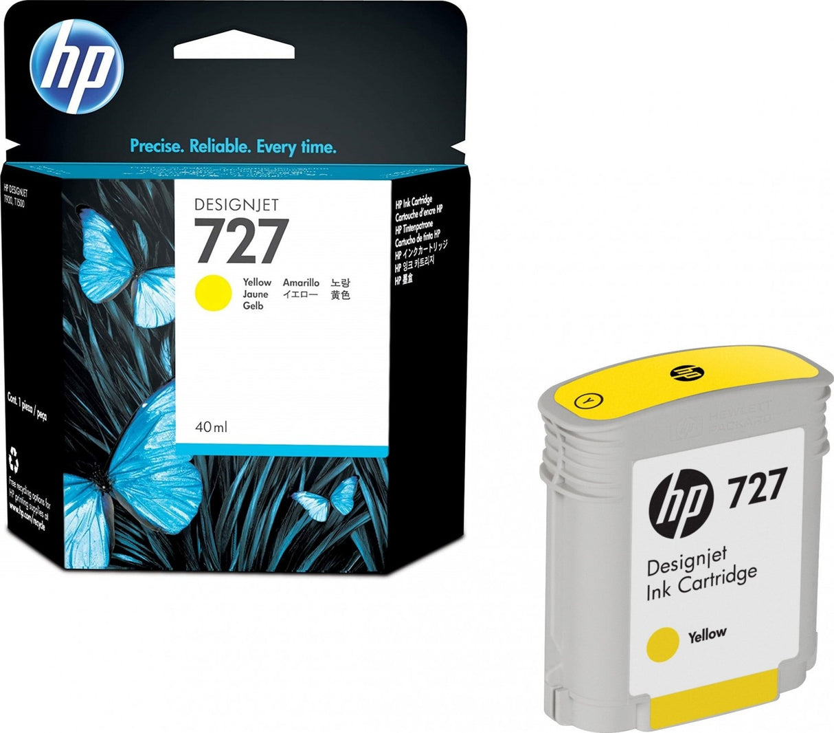HP Ink Original Yellow 727/B3P21A PLOTTER 130ML