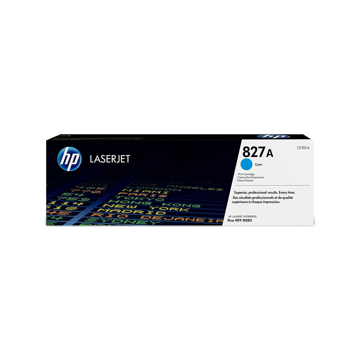 حبر HP الأصلي باللون السماوي 827A/CF301A للطابعات متعددة الوظائف M880