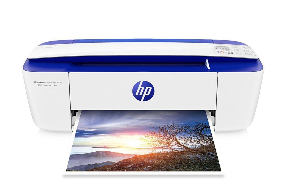 طابعة HP DeskJet Ink Advantage 3790/T8W47C الكل في واحد، لاسلكية، طباعة، نسخ، مسح ضوئي - أزرق