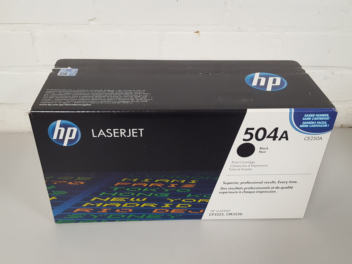 HP Toner Original Black 504A/CE250A CP3525/CM3530