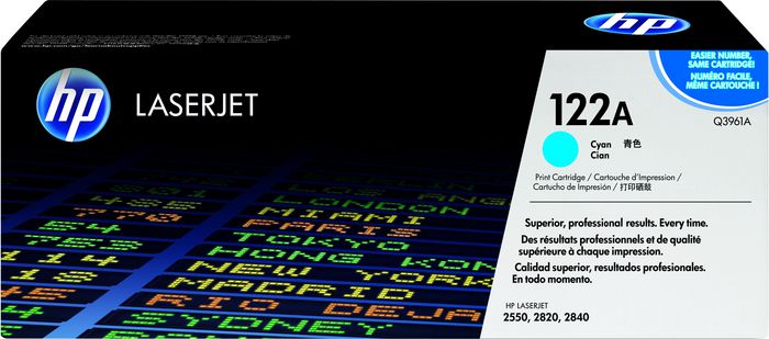 HP Toner Original Cyan 122A/Q3961A LASER JET/2550
