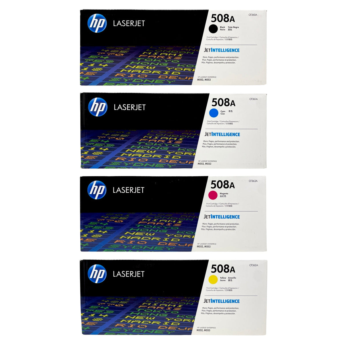 HP Toner S-TECH Multipack 508A (CF360A CF361A CF362A CF363A) M553