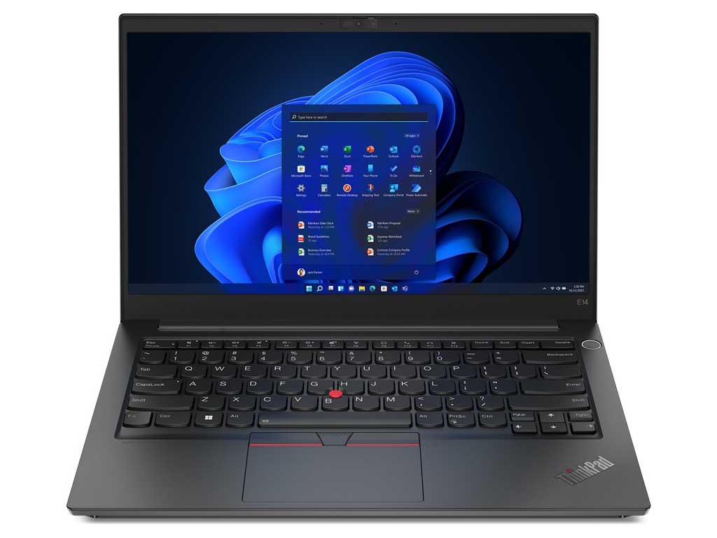 LENOVO ThinkPad E14 Gen4 (21E3009BAD)-Core i7-1255U ( up to 4.70 GHz) 8GB - 512GB SSD - 14.0"FHD - Intel Iris Xe Graphics - No DVD + BAG-Black