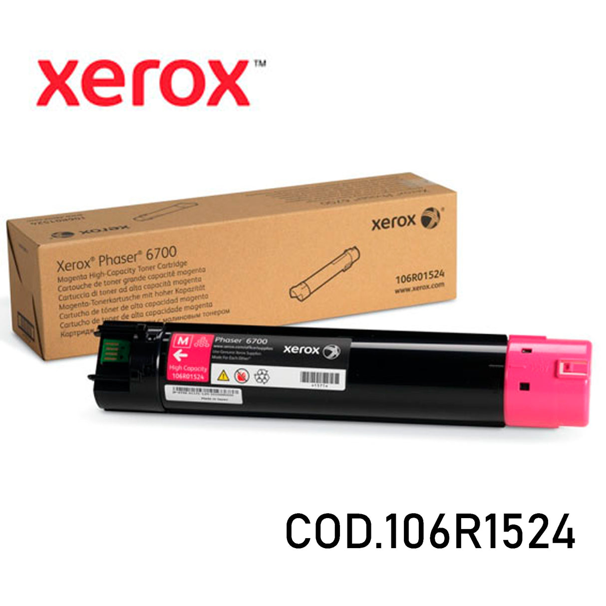 Xerox Toner Original Magenta 106R01524 HC-6700