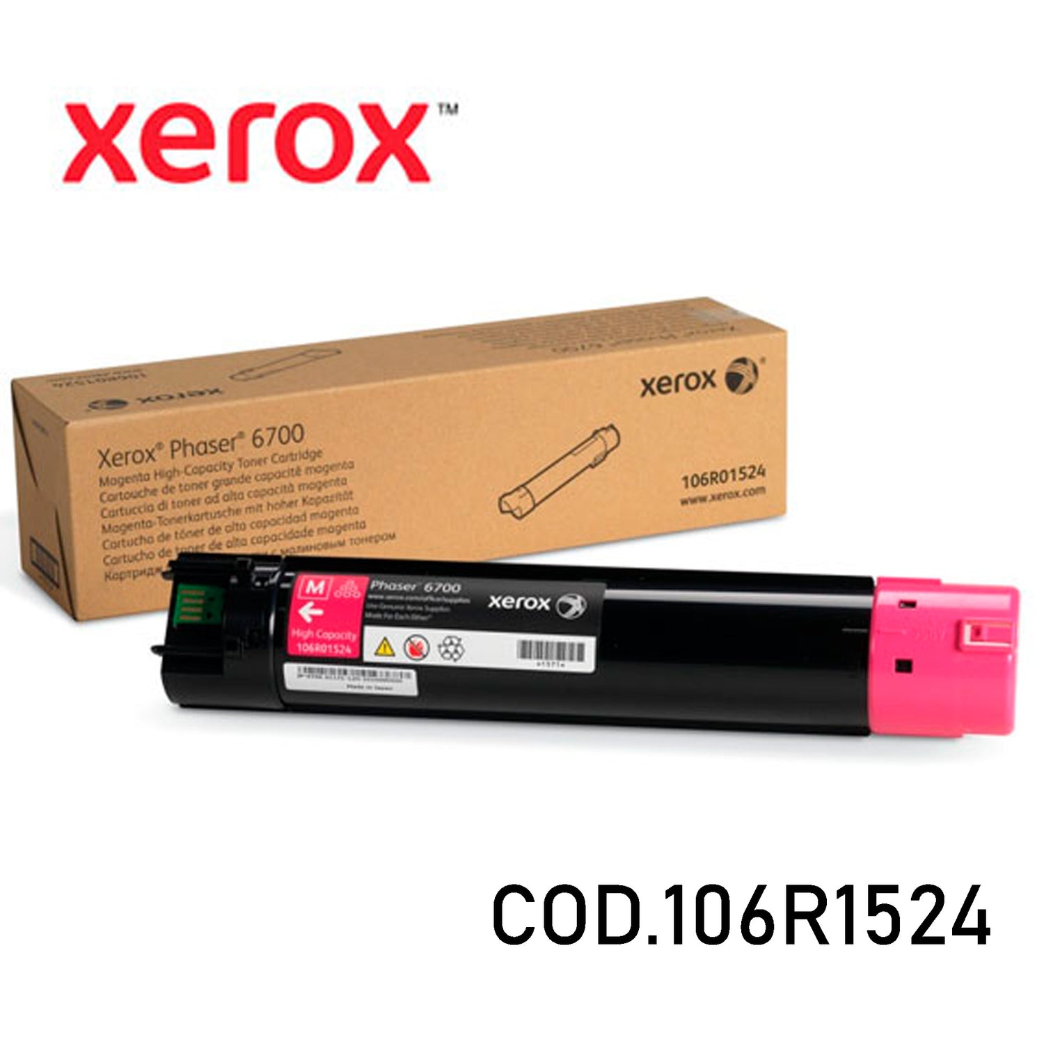 Xerox Toner Original Magenta 106R01524 HC-6700