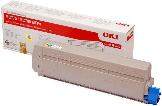 Oki Toner YELLOW-MC760/MC770/MC780-45396201