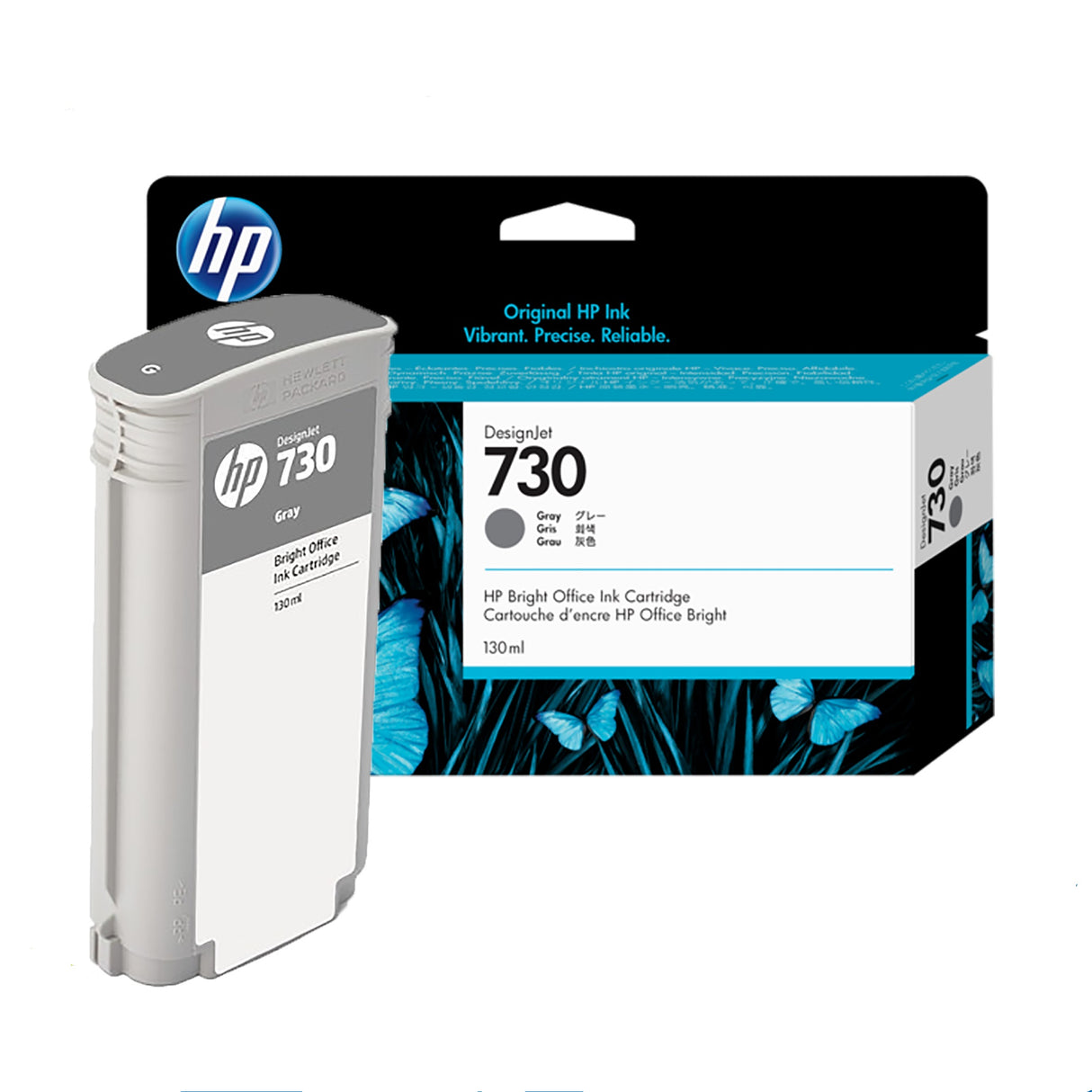HP Ink Original Gray 730/P2V66A PLOTTER/T1700 130ML - S-Tech