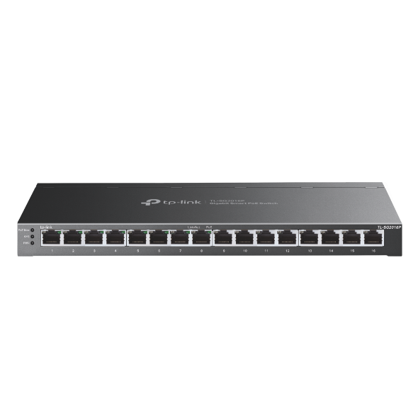 TP-Link TL-SG2016P JetStream™ 16-Port Gigabit Smart Switch with 8-Port PoE+