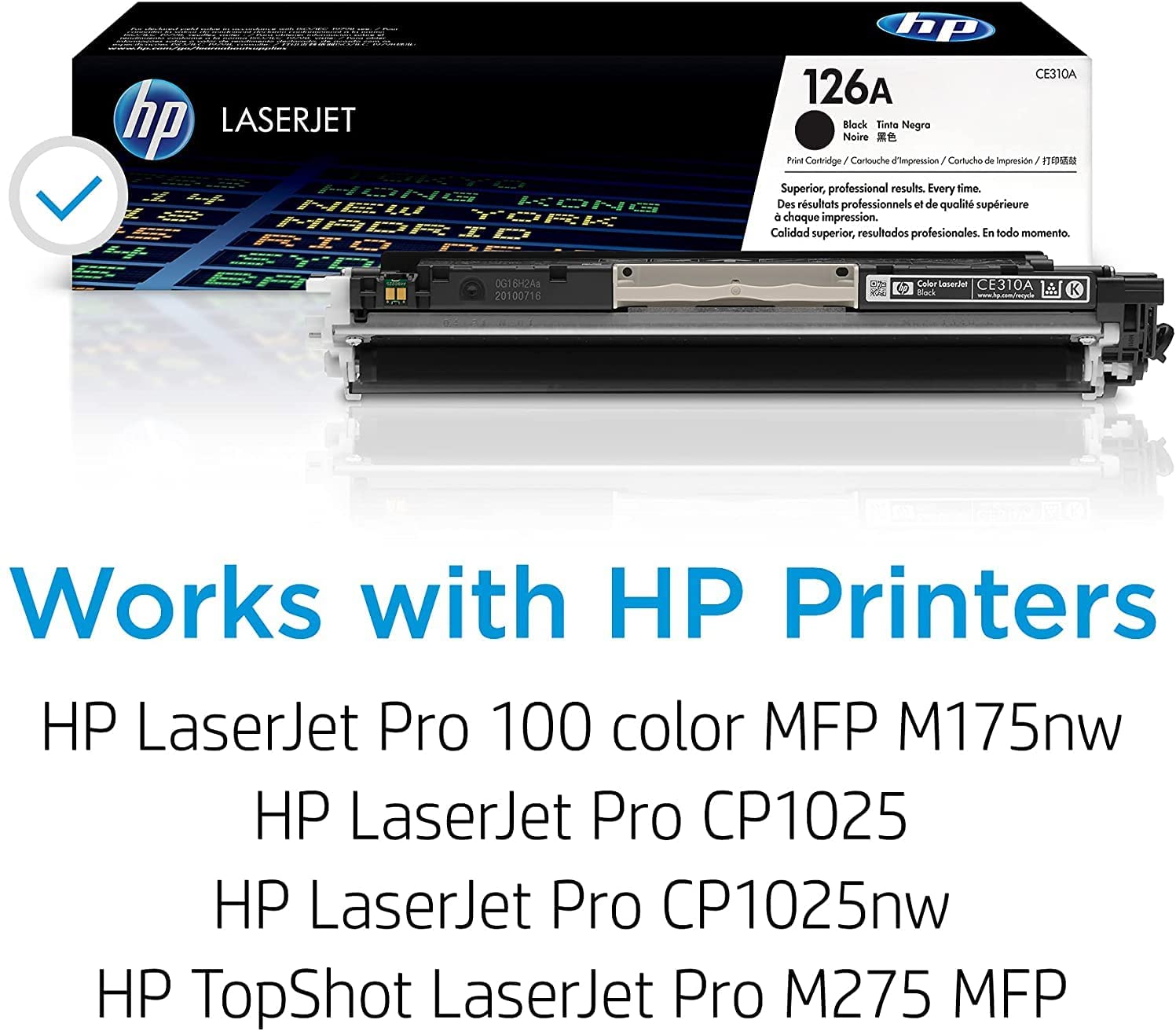 HP Toner Original 126A/CE310A Black CP1025