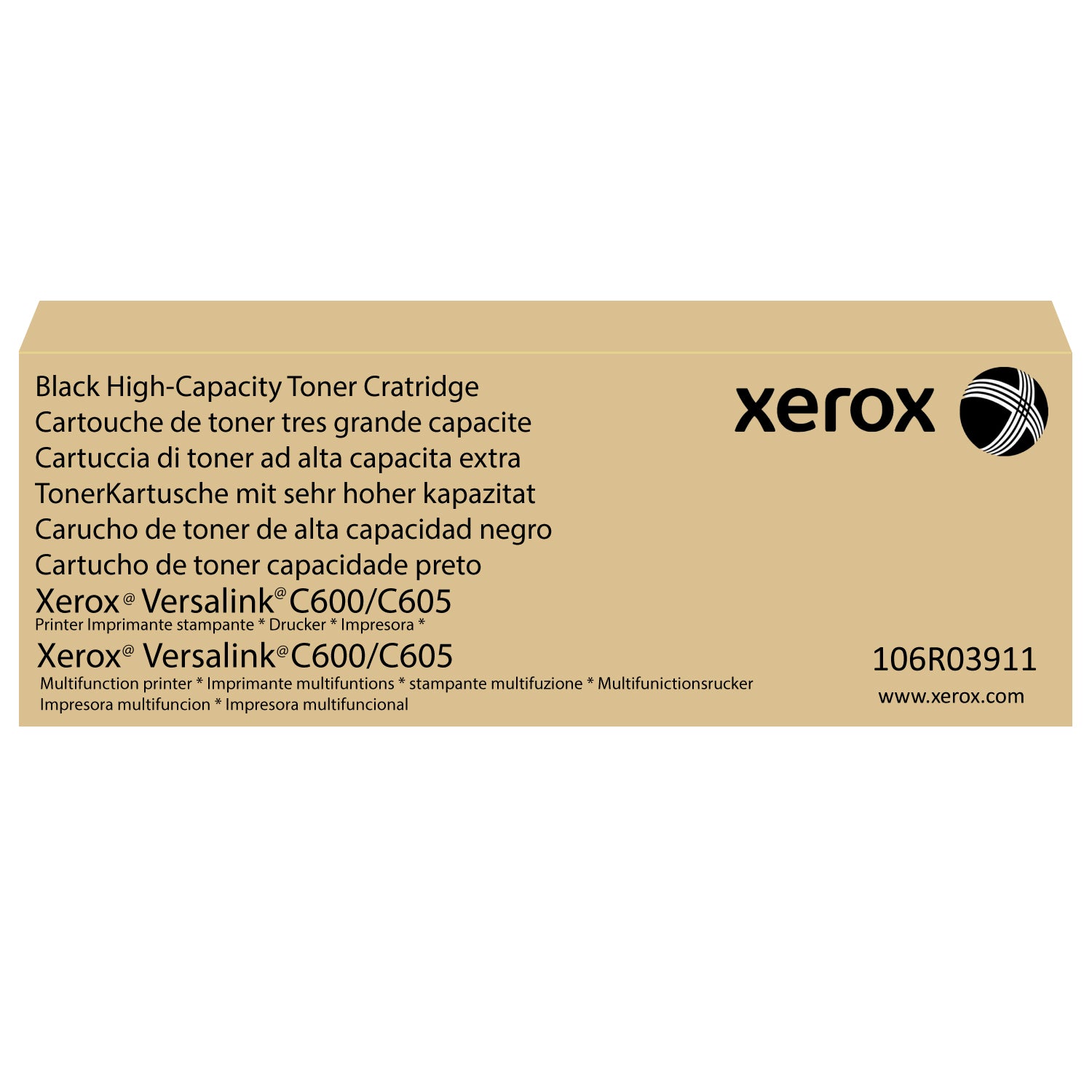 XEROX TONER BLACK STD 106R03911 C605/C600