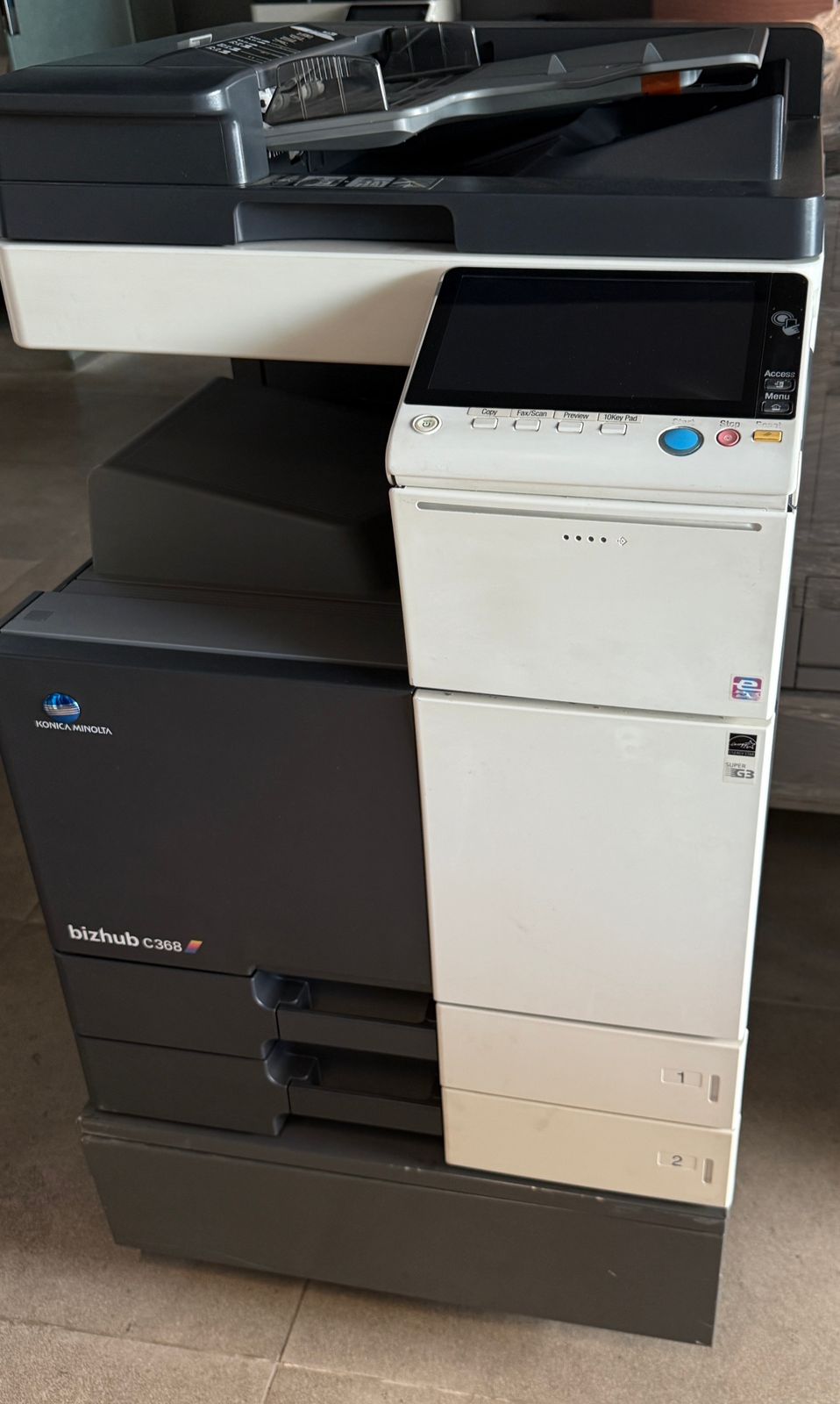 Konica Minolta Used Machine Bizhub C258 25/25 ppm in color and black & white Multifunction Copier