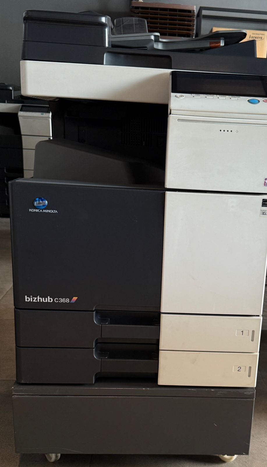 Konica Minolta Used Machine C368 Multifunction Color Copier Print, Copy, Scan 36ppm
