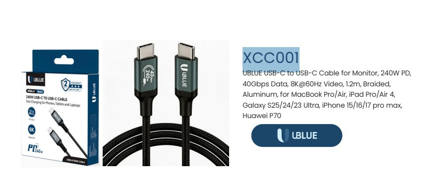 TYPE-C TO C 1.2M (XCC001)