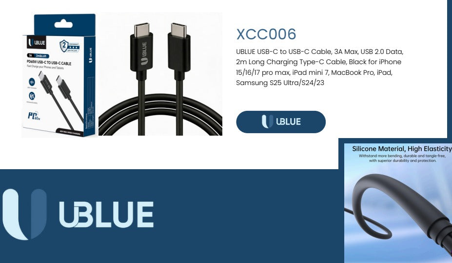 UBlue Type-C to C Cable 2M (XC006)