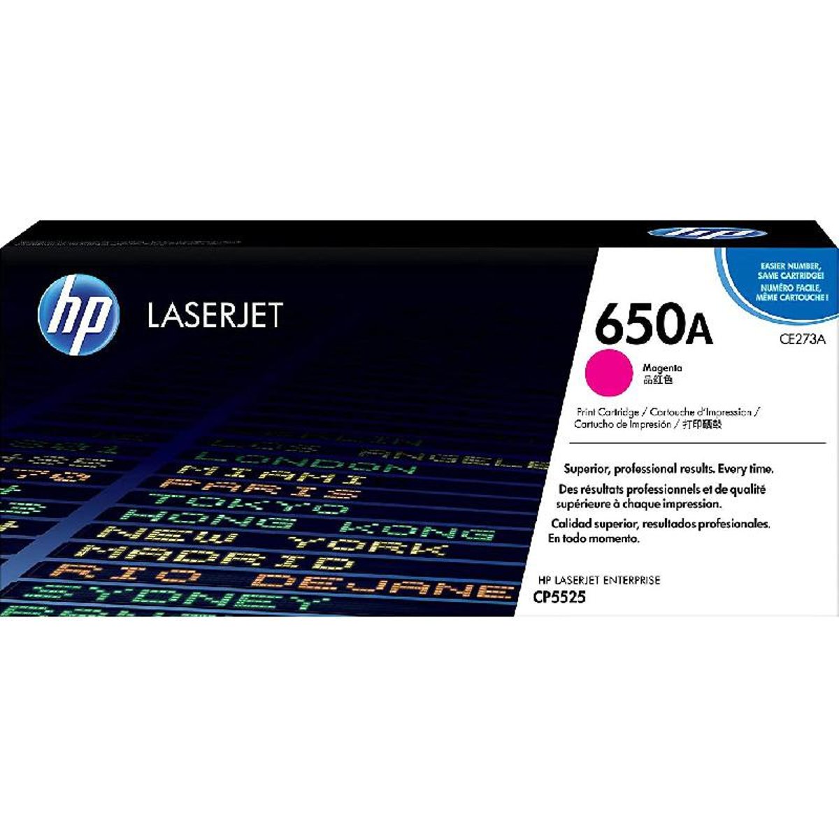 HP Toner Original 650A/CE273A Magenta LJ-5525