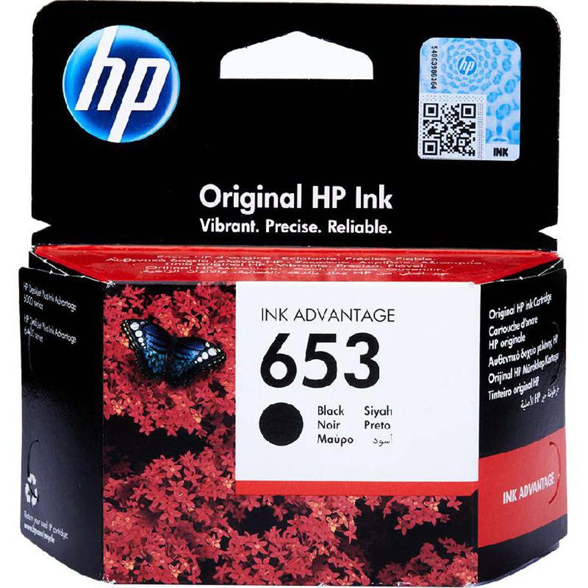 HP Ink Original Black 653/3YM75AE CARTRIDGE