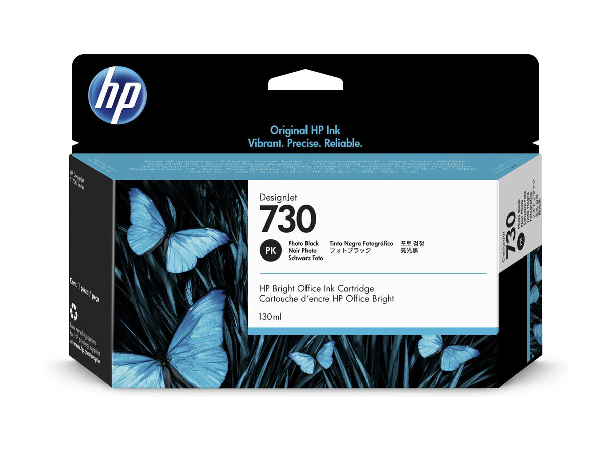 HP Ink Original Photo Black 730/P2V67A PLOTTER/T1700 130ML - S-Tech