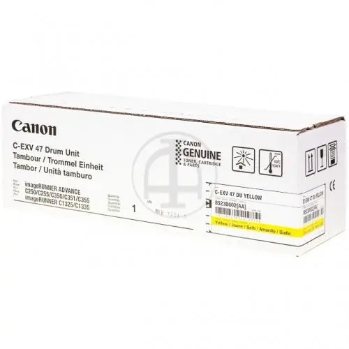 وحدة طبلة Canon الأصلية باللون الأصفر C-EXV-47/8523B002AA IR-C250/351/255/350