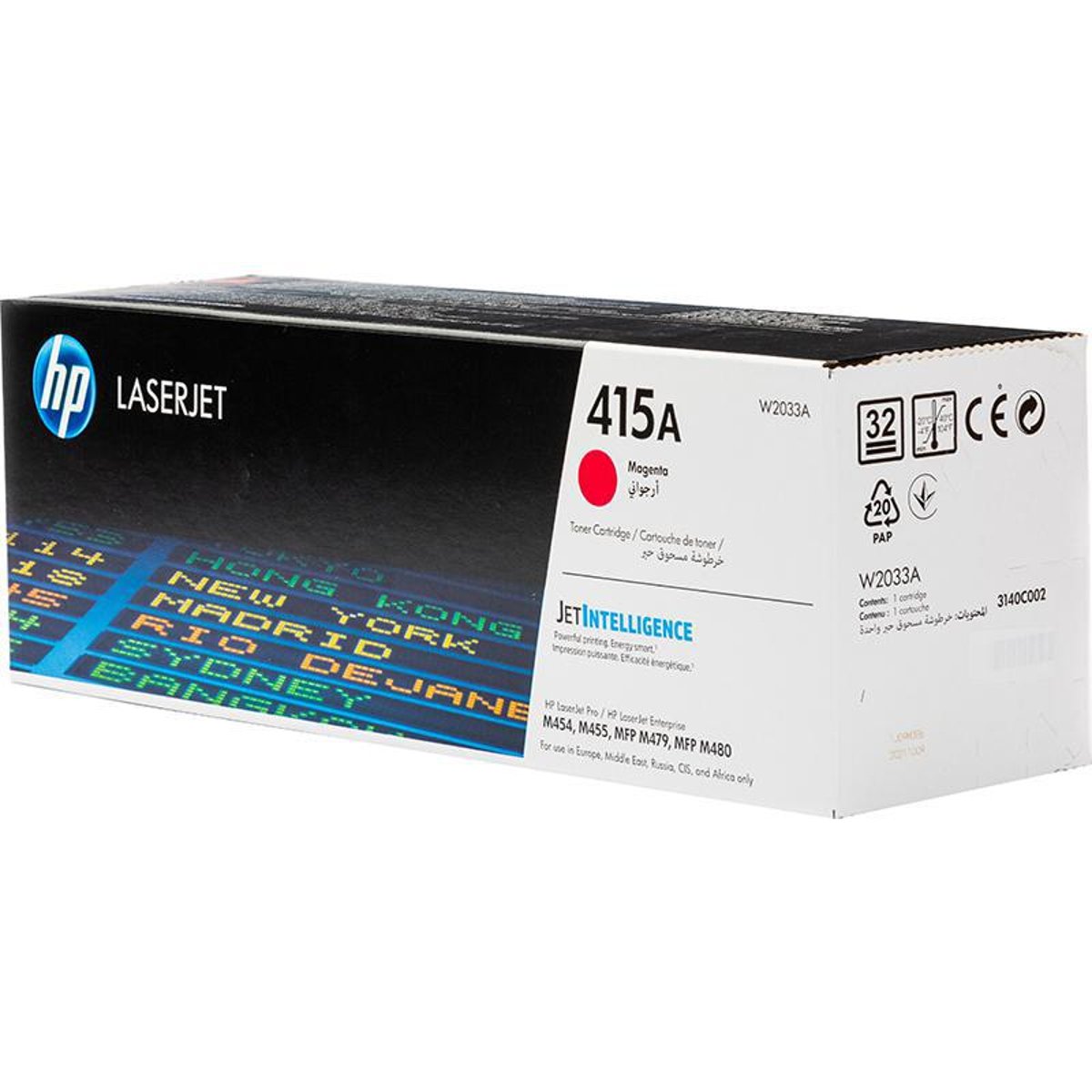 HP Toner Original 415A/W2033A Magenta  M454/M479