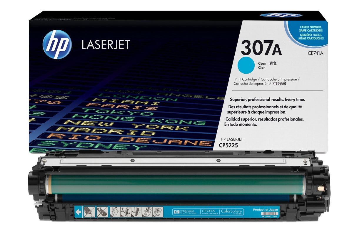 HP Toner Original 307A/CE741A Cyan LJ-5225