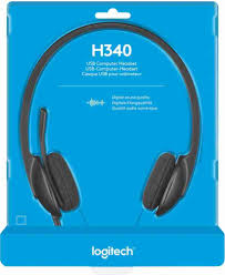 Logitech H340 Headphones | 981-000475 | Stereo Wired Over Ear Headphones With Mic With Noise-Cancelling, Usb, Pc/Mac/Laptop - Black - S-Tech