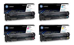 HP Toner Original Multipack 207A (1 x W2210A W2211A W2212A W2213A) for HP Color Laserjet Pro M255 M282 M283