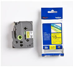 Brother Tape 18mm Black/ yellow - 8VA91490521 - TZE-641