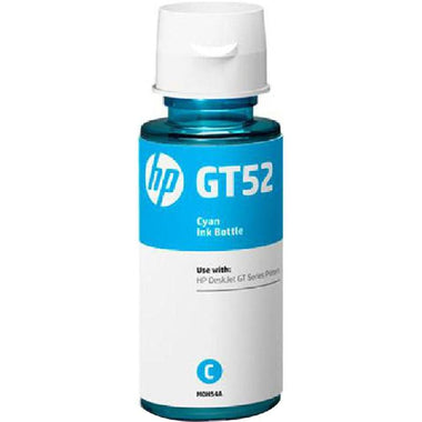 زجاجة حبر HP Ink أصلية باللون السماوي GT52/M0H54AE سعة 70 مل