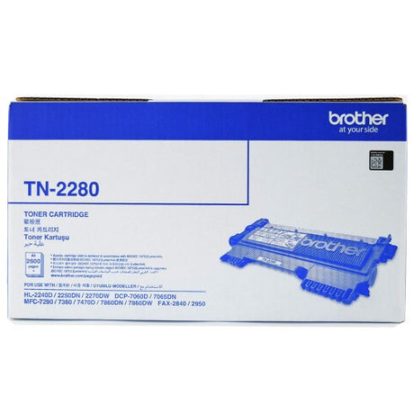 Brother Toner Original Black TN-2280 HL-2240D/2250DN/2270DW/DCP-7060D/7065DN/MFC-7290/7360/7470D/7860DN/7860DW/FAX-2840/2950 - S-Tech
