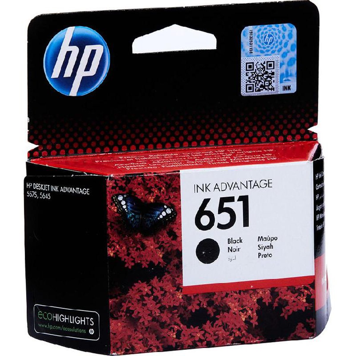 HP Ink Original Black 651/C2P10AE
