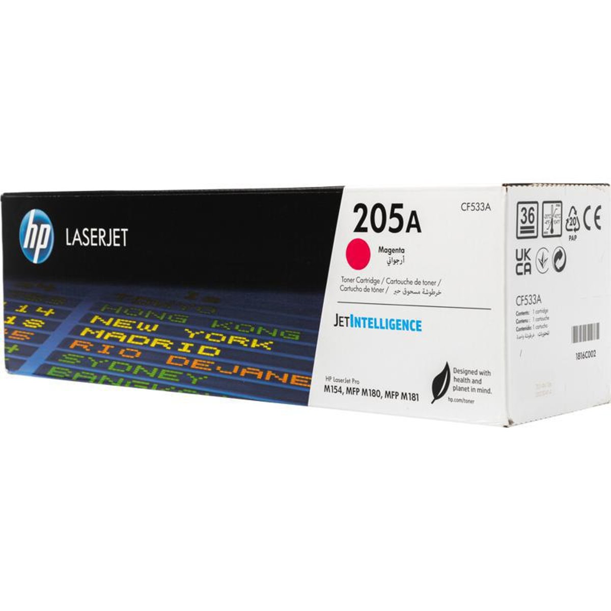 HP Toner Original 205A/CF533A Magenta MFP-M180/181