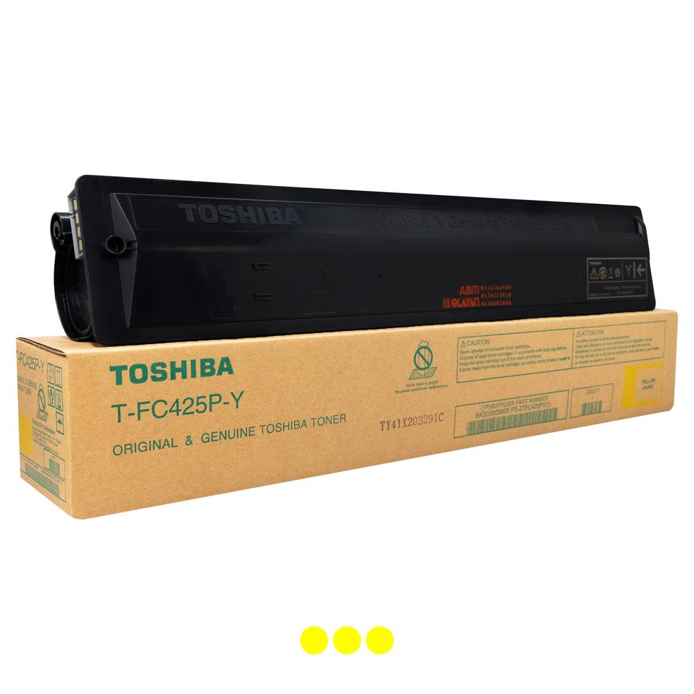 Toshiba Toner Original Yellow T-FC425P-Y-(HIGH CAP) E-studio 2020AC/2520AC/3025AC/3525AC/4525AC/5525AC/6525AC