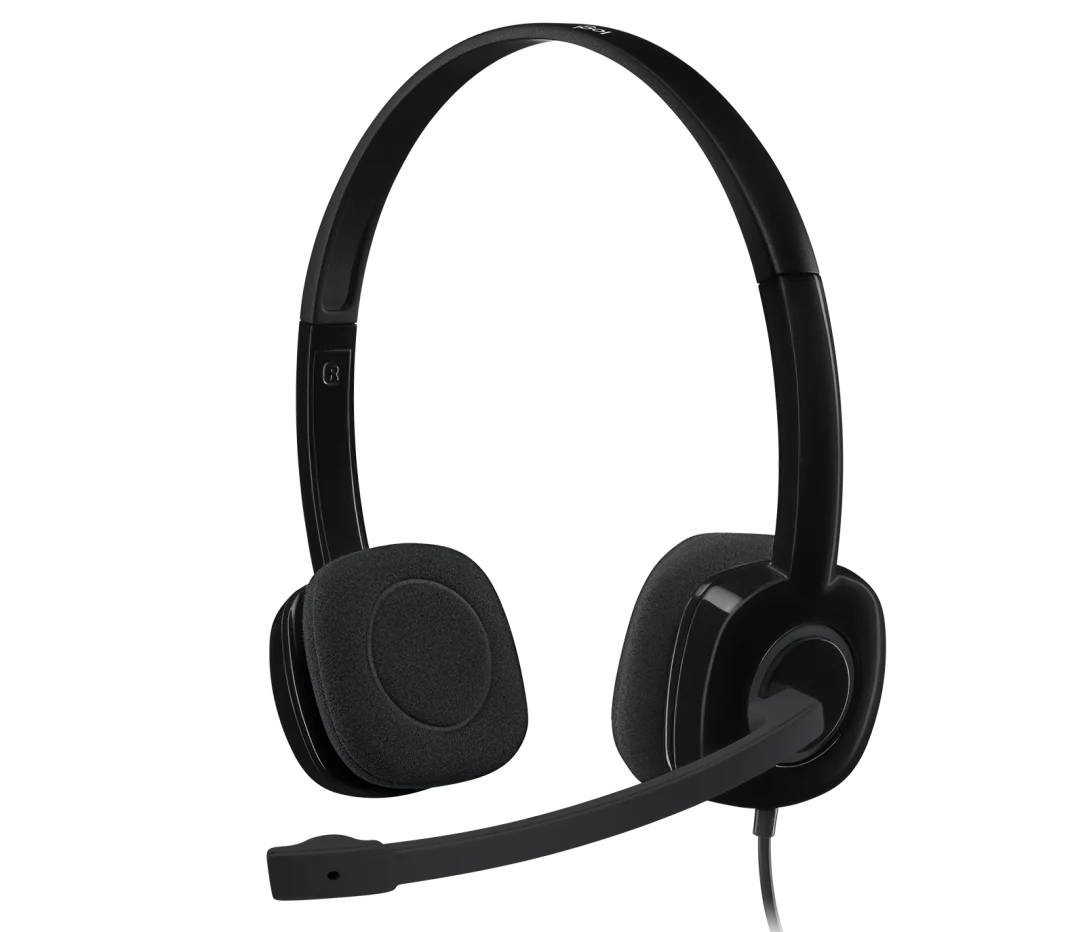 Logitech H151 Wired Headset | 981-000589 | Stereo Headphones With Rotating Noise