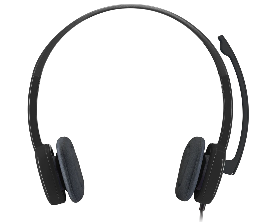 Logitech H151 Wired Headset | 981-000589 | Stereo Headphones With Rotating Noise