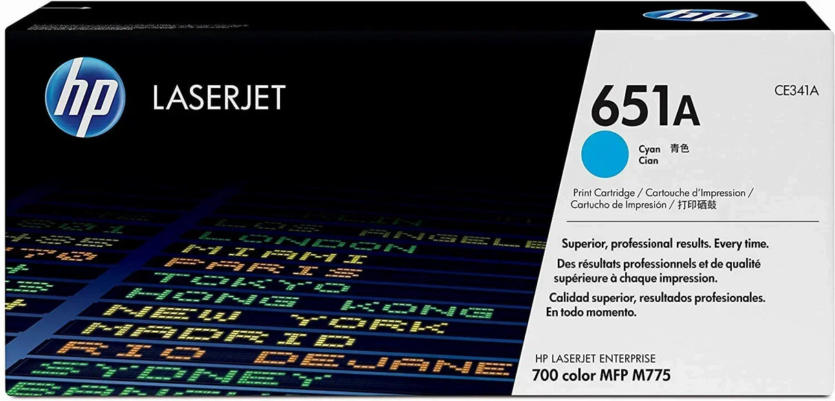 HP Toner Original Cyan 651AH / CE341AH 700 / M775