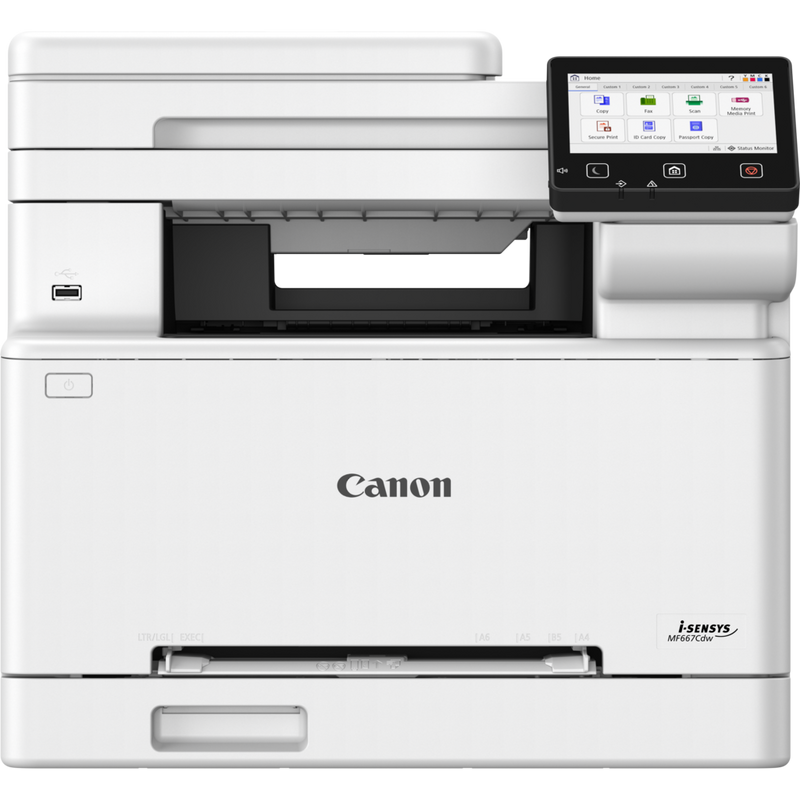 Canon Printer Color MFP i-SESNSY MF667CDW | 6928C001AA All in One Print, Copy, Scan and Fax (075)