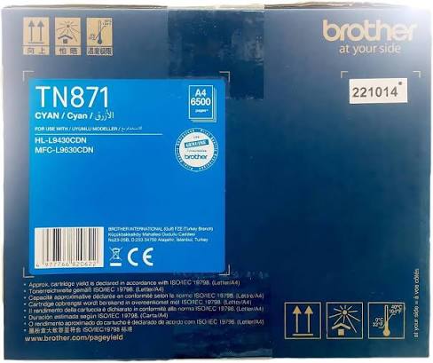 BROTHER Toner Original Cyan TN-871 – FOR HL-L9430CDN / MFC-L9630CDN