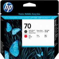 HP Printer Head Original Matte Black / Red 70/C9409A