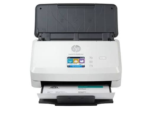 ماسح ضوئي HP ScanJet Pro N4000snw1 (6FW08A)، ألوان مزدوج الوجهين بحجم A4، 40 صفحة في الدقيقة/80 صورة في الدقيقة، دقة 600 نقطة في البوصة، وحدة تغذية تلقائية للمستندات سعة 50 ورقة، USB 3.0، Wi-Fi، Ethernet، شاشة لمس مقاس 2.8 بوصة