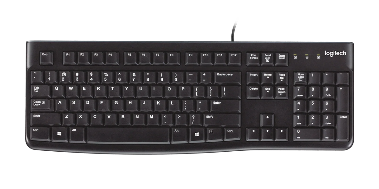 Logitech K120 Wired USB Keyboard – Durable & Reliable