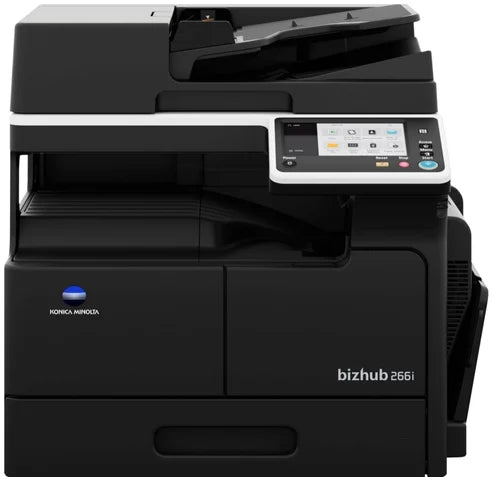 Develop Copier Konica Model INEO-266i with Duplex/Controller/PCL/PS/NIC/Drum/Developer 220v/60HZ #AAJ1141 + Feeder Document Reverse Automatic DF-633 + Table DK-706 + Toner