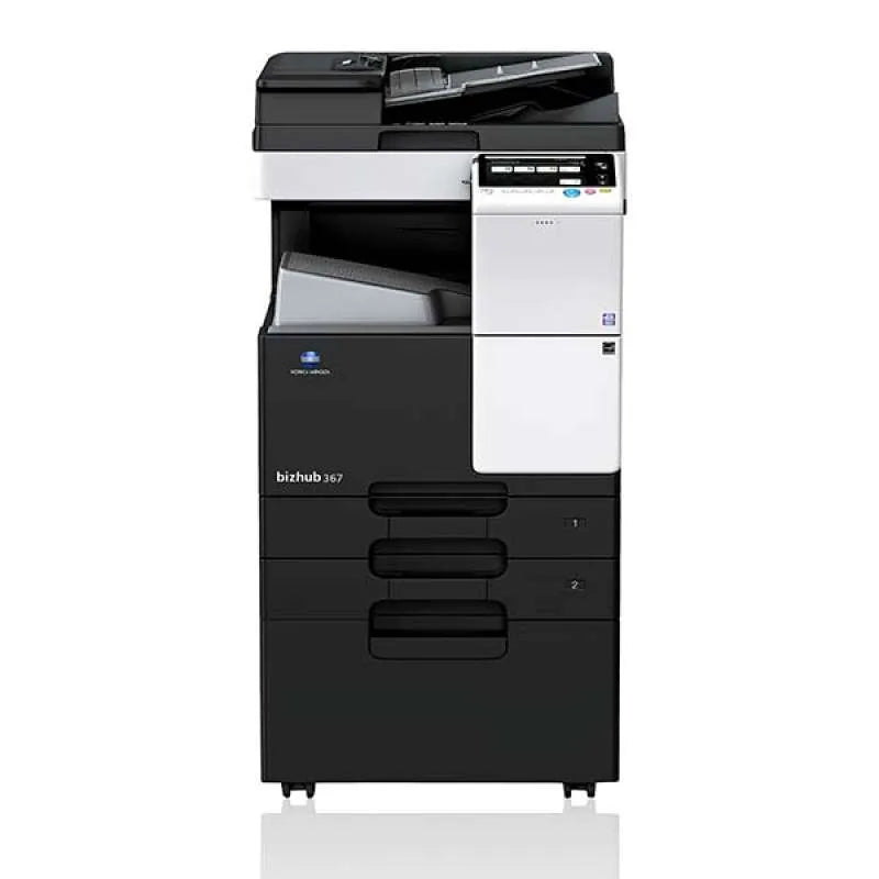 Develop Copier Konica Model INEO-367 with Duplex/Controller/PCL/PS/NIC/Drum/Developer 220V/60HZ #A789141 + Feeder Document Reverse Automatic DF-628 + Table DK-513 + Toner