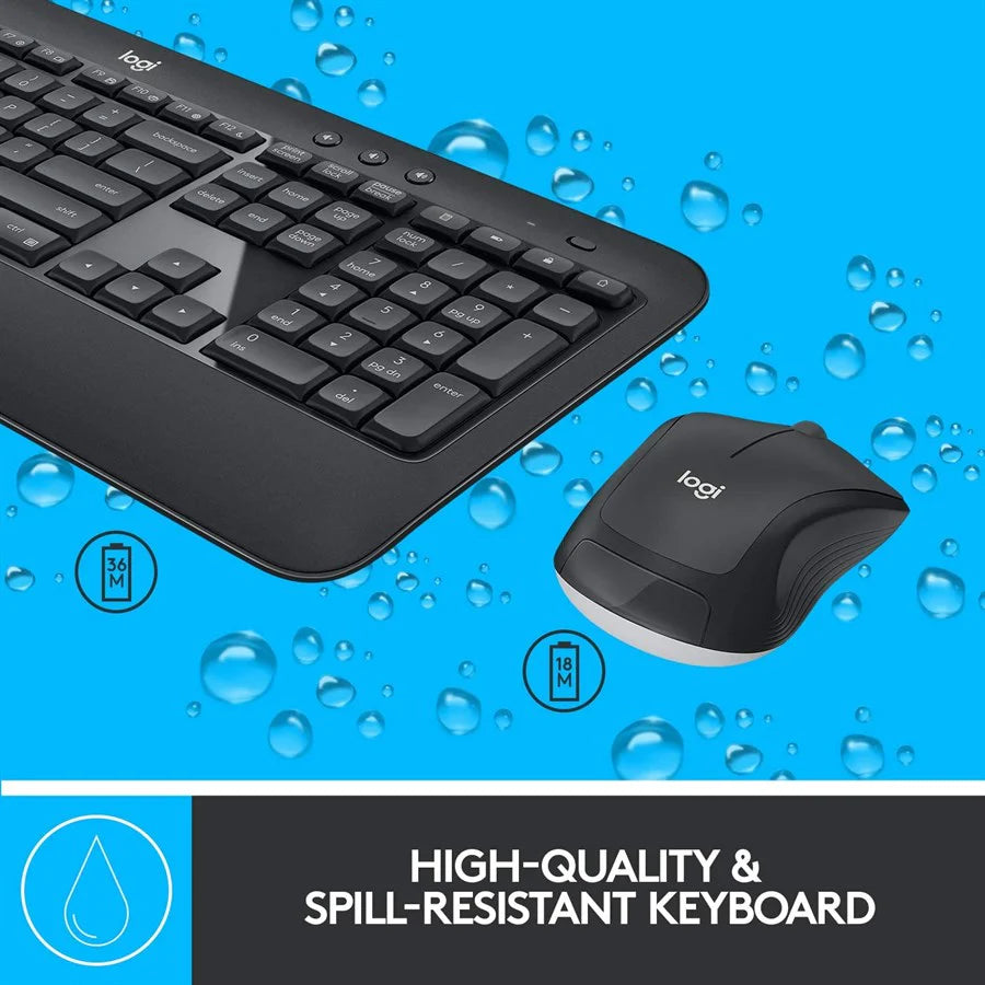Logitech MK540 Advanced Wireless Keyboard & Mouse Combo – Comfort & Precision