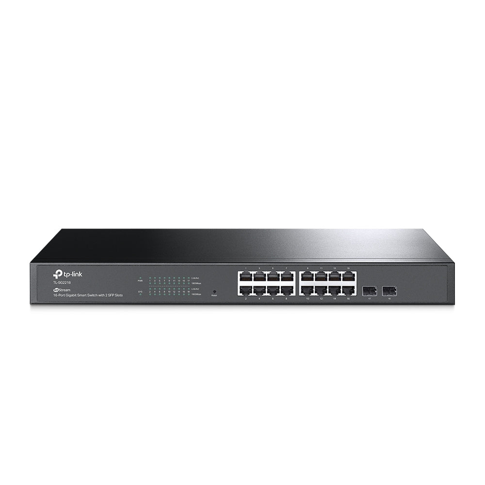 TP-Link TL-SG2218 JetStream™ 16-Port Gigabit Smart Switch with 2 Gigabit SFP Slots