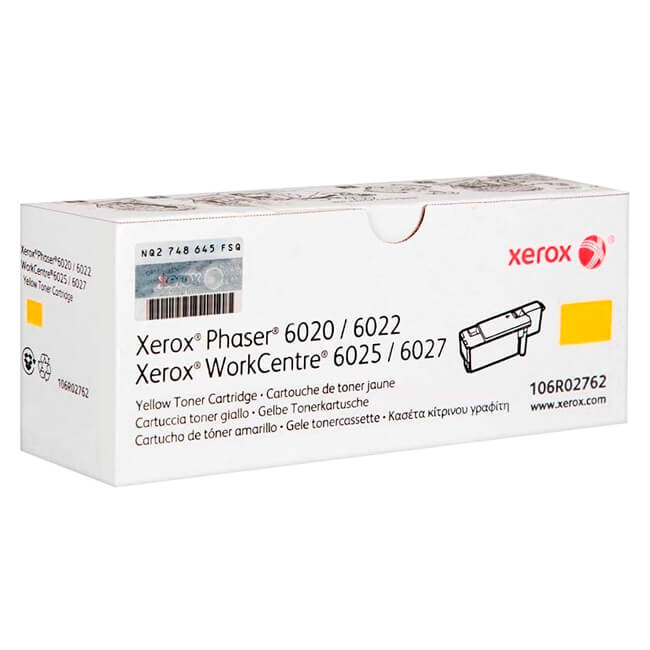 Xerox Toner Original Yellow 106R02762 6020/6022/6025/6027