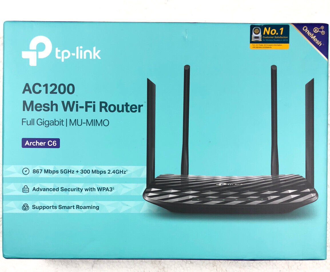 راوتر TP-Link Archer C6 AC1200 ثنائي النطاق Wi-Fi
