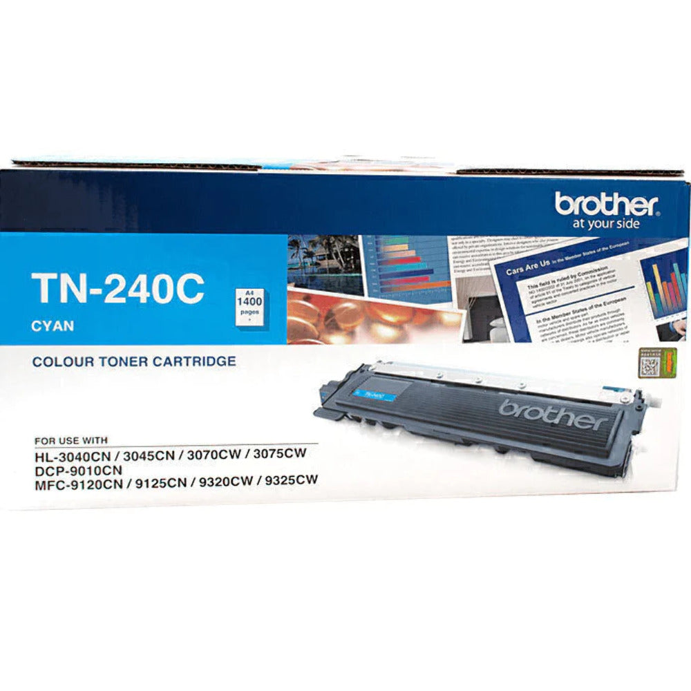 Brother Toner Original Cyan TN-240 DCP9010/HL3040/70/9120/9320 - S-Tech