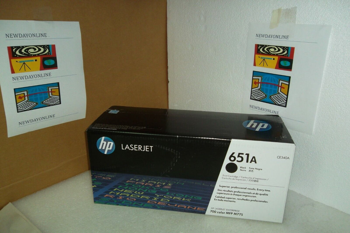 حبر HP الأصلي باللون الأسود 651A / CE340A M775