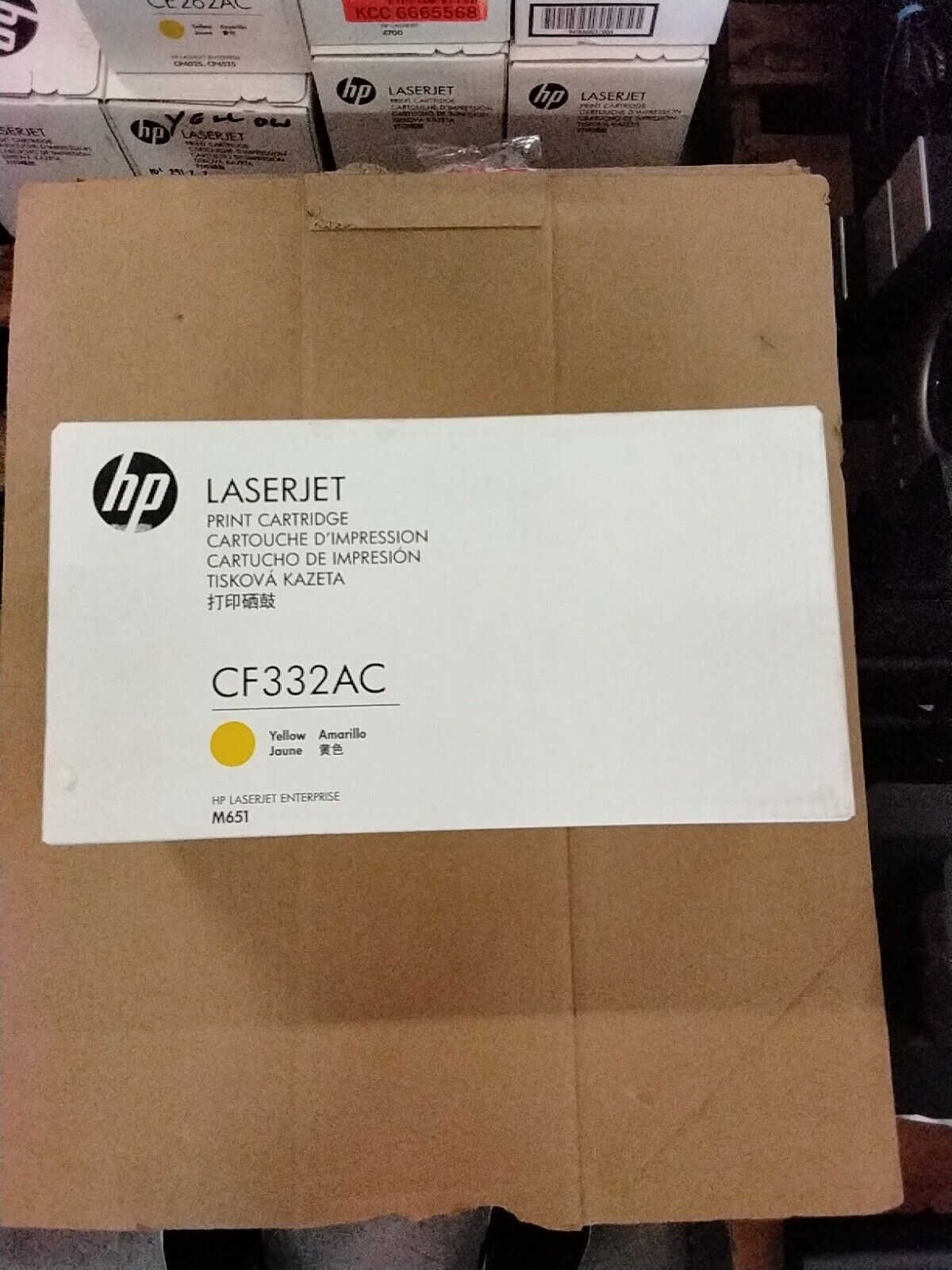 HP Toner Original Yellow 654AC/CF332AC M651