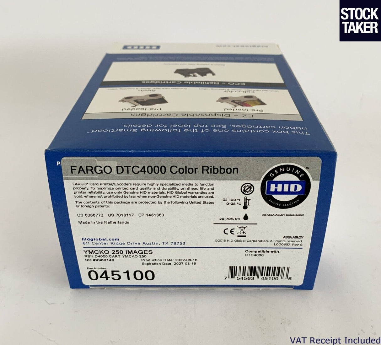 Fargo Ribbon Original Black 045100 / DTC4000/4250e